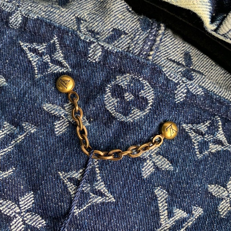 L0*is V*t0n Jean hooded jacket