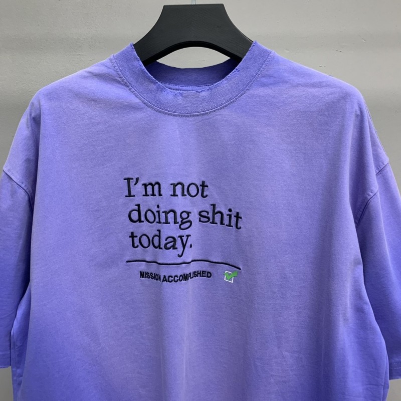 Ba*len*cia*ga has a bad alphabet t-shirt