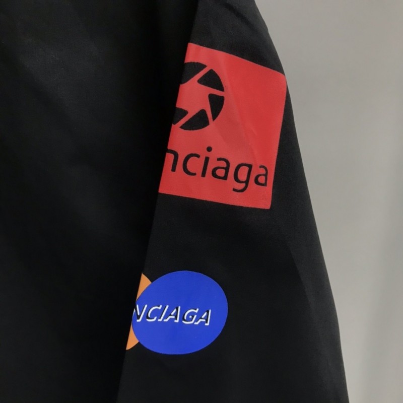 Ba*len*cia*ga LOGO LOGO racing style long sleeve shirt