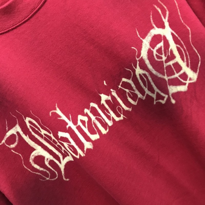 Ba*len*cia*ga Sanskrit lettering industrial paint T-shirt