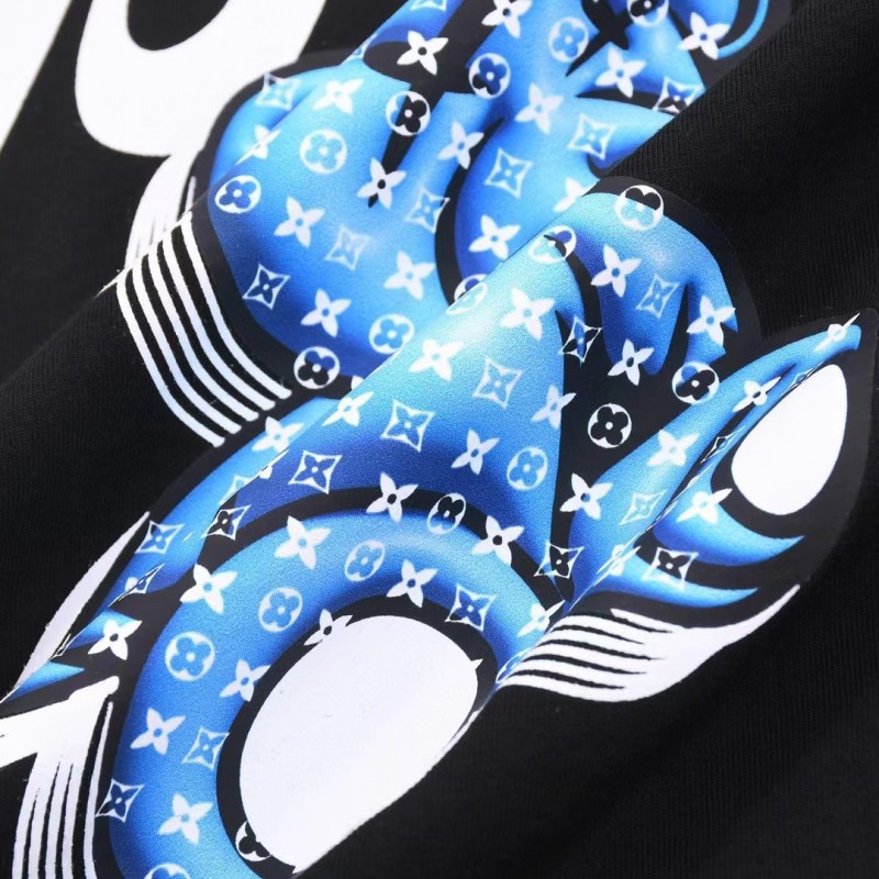 L0*is V*t0n 23SS printed bear T-shirt