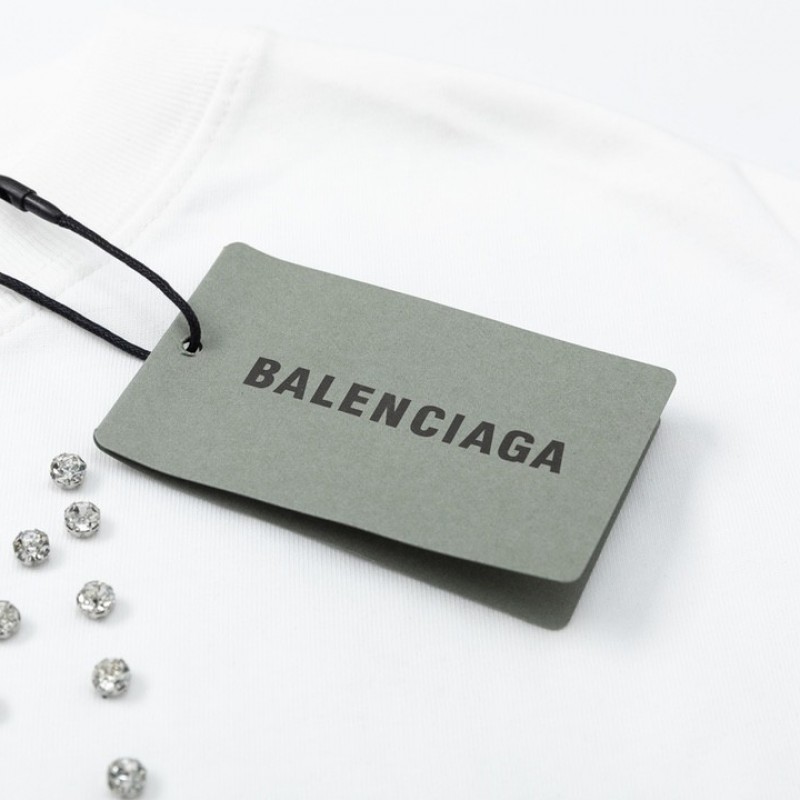 Ba*len*cia*ga 23Ss Drill Print Hound Design t-shirt