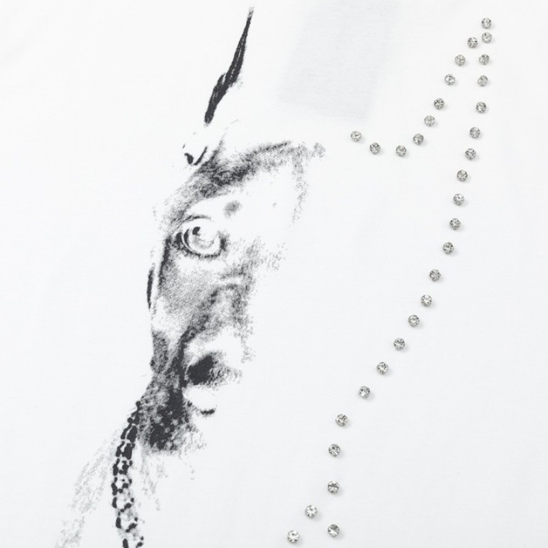 Ba*len*cia*ga 23Ss Drill Print Hound Design t-shirt