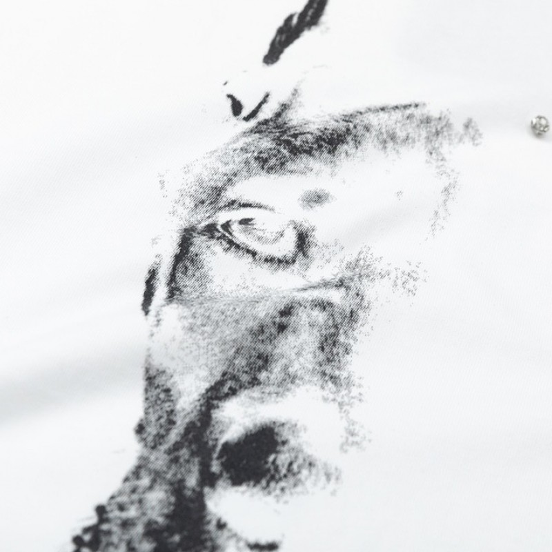 Ba*len*cia*ga 23Ss Drill Print Hound Design t-shirt