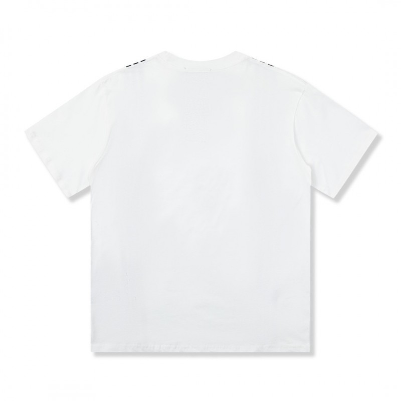 G*u*i  23SS double G vertical stripe foam printed t-shirt