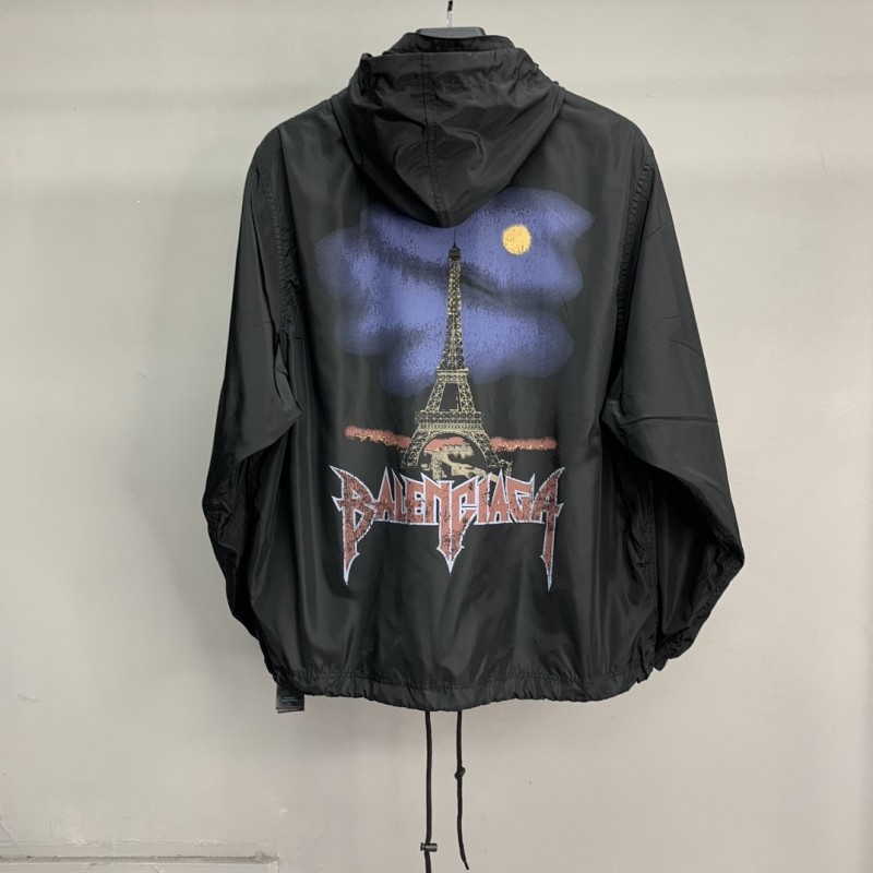 Ba*len*cia*ga BLCG Tower Night View waterproof jacket