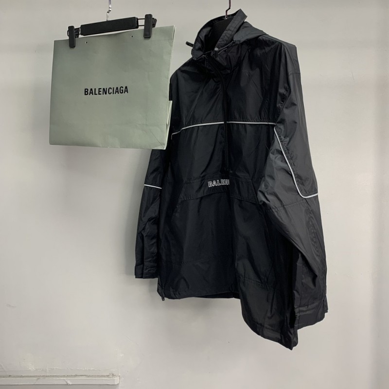 Ba*len*cia*ga BLCG reflective half zipper jacket