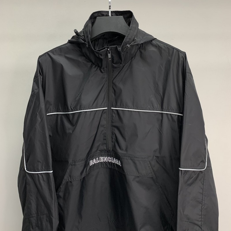 Ba*len*cia*ga BLCG reflective half zipper jacket