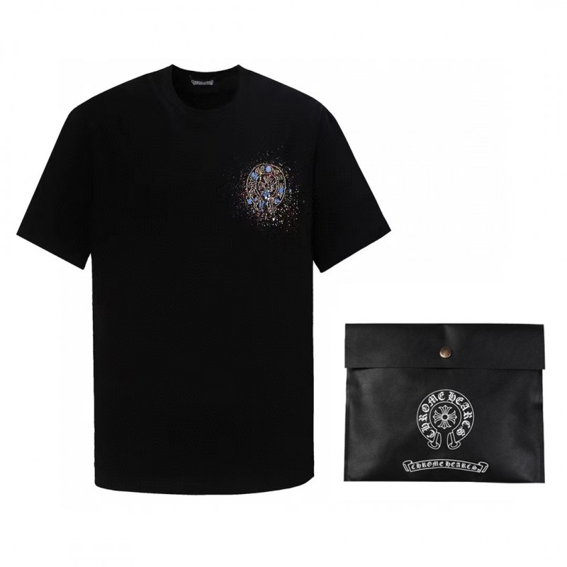 Ch**me He**ts heart splashed ink Sanskrit horseshoe t-shirtarts