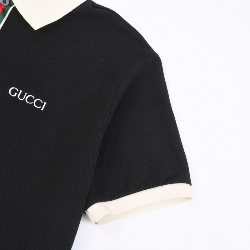G*u*i 2024 new polo shirt with colorful placket