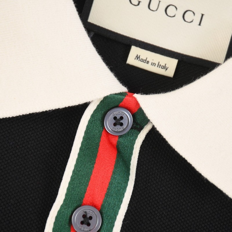 G*u*i 2024 new polo shirt with colorful placket