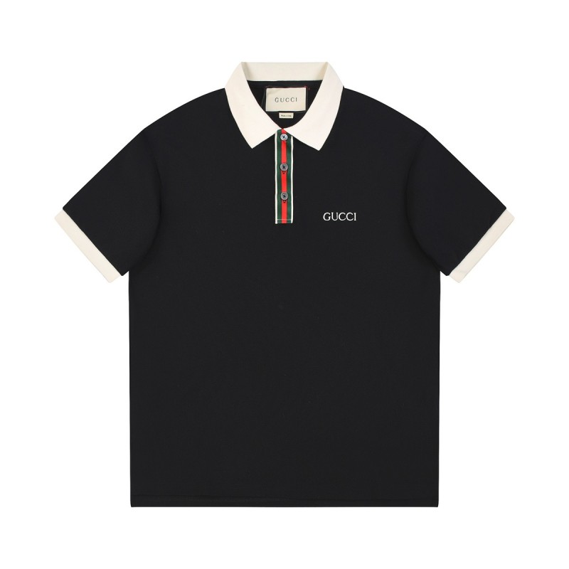 G*u*i 2024 new polo shirt with colorful placket