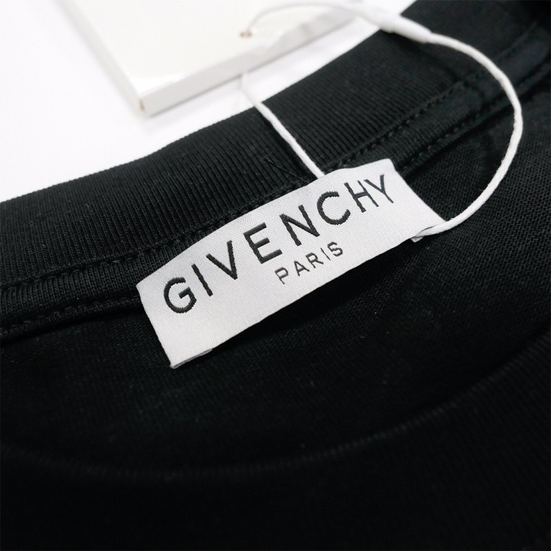 Givenchy 2024ss new summer feather print t-shirt