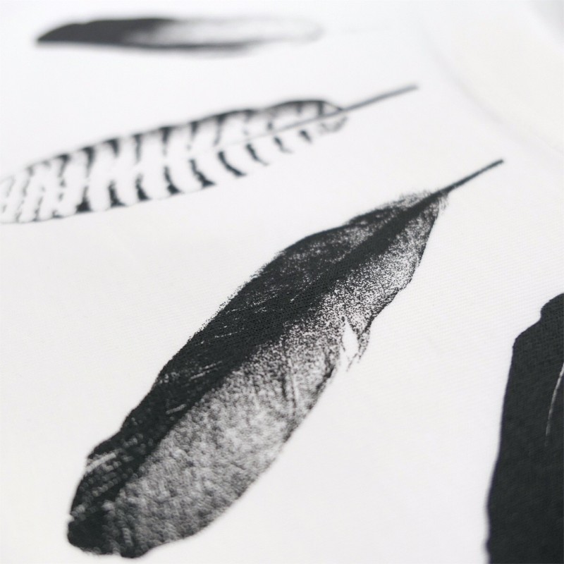 Givenchy 2024ss new summer feather print t-shirt