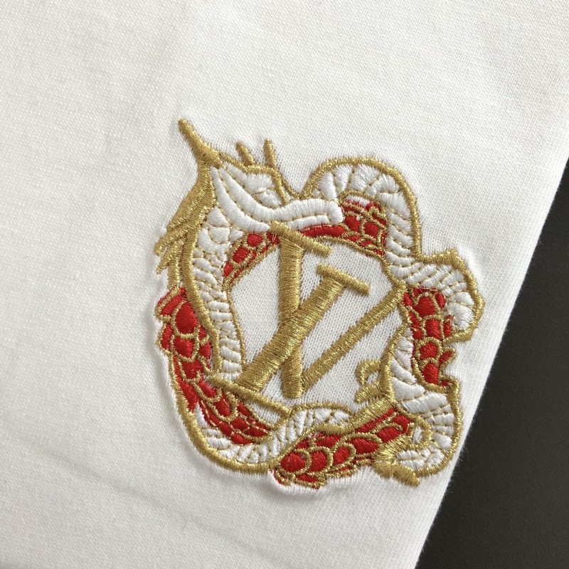 L0*is V*t0n 24ss Year of the dragon embroidered t-shirt