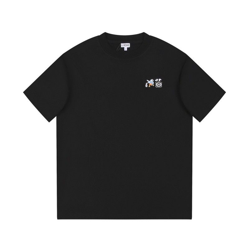 L0ew* Springsummer 2024 new round neck T-shirt