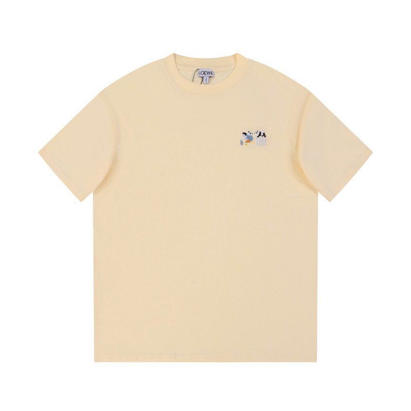 L0ew* Springsummer 2024 new round neck T-shirt
