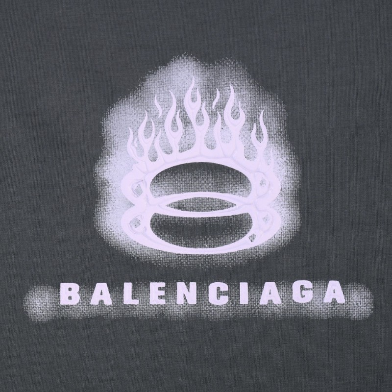 Ba*len*cia*ga 24s double B dot printing t-shirt