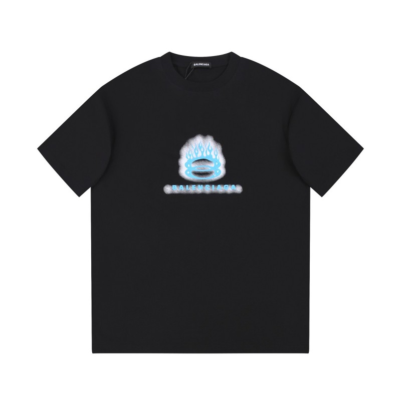 Ba*len*cia*ga 24s double B dot printing t-shirt