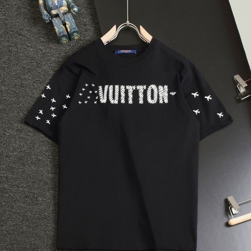 L0*is V*t0n 24SS early spring new large-scale small aircraft printed t-shirt