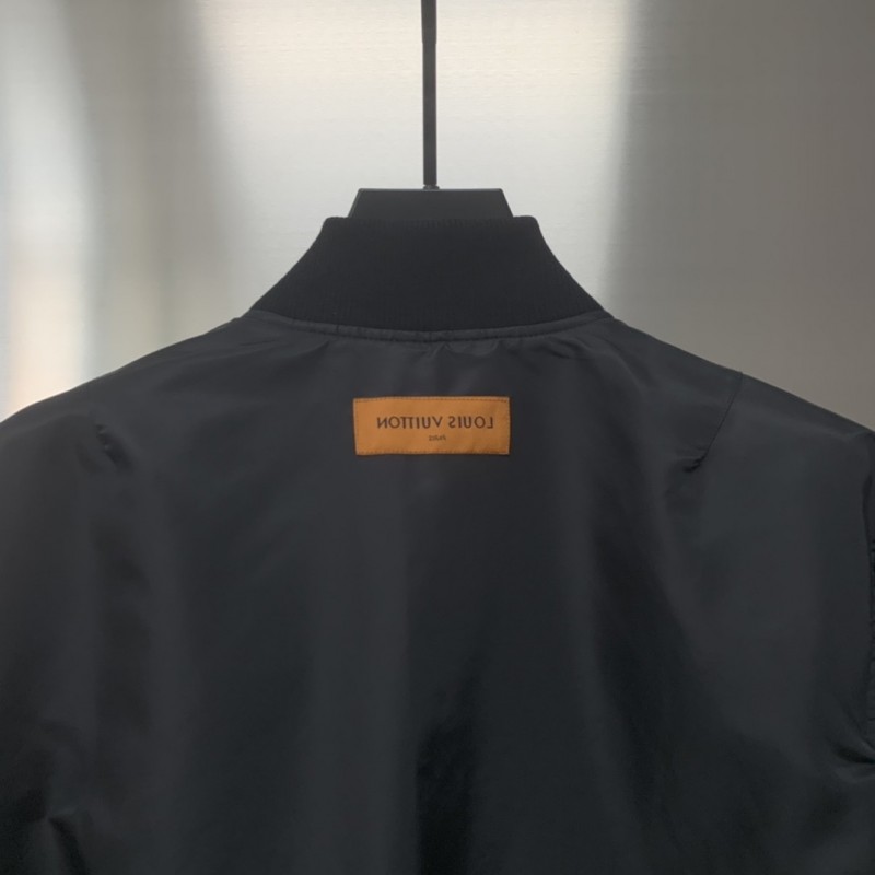 L0*is V*t0n graffiti jacquard knit zipped jacket