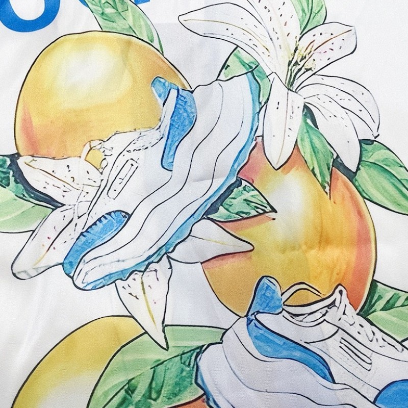 Casablanca 23SS white cactus tennis court shirt