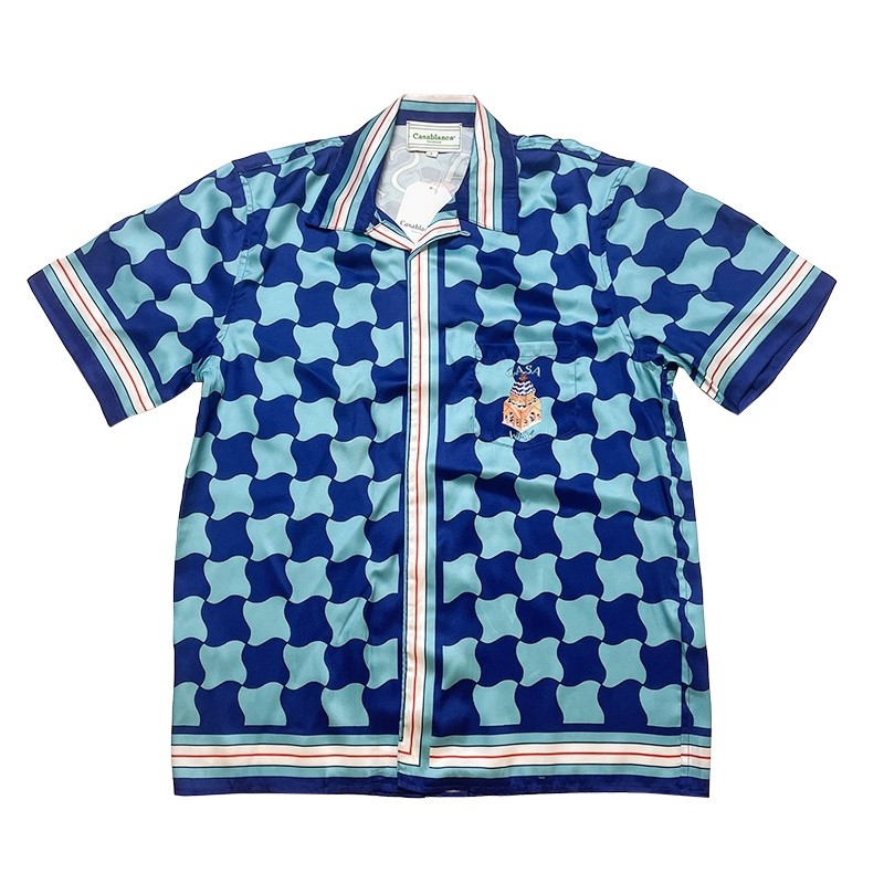 casablanca Di*m*nd-shaped castle, loose and trendy brand of short sleeves