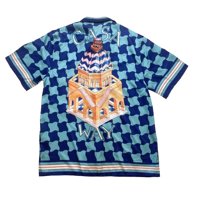 casablanca Di*m*nd-shaped castle, loose and trendy brand of short sleeves