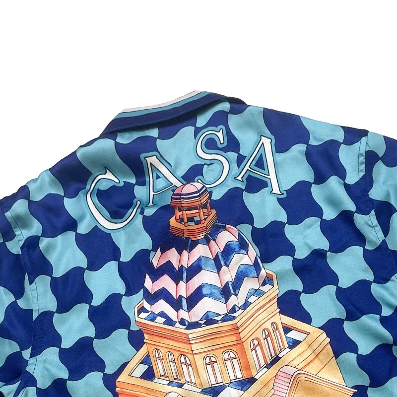 casablanca Di*m*nd-shaped castle, loose and trendy brand of short sleeves