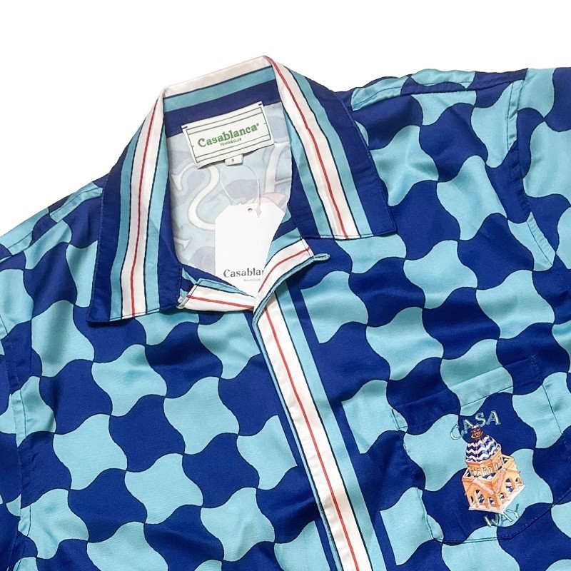 casablanca Di*m*nd-shaped castle, loose and trendy brand of short sleeves