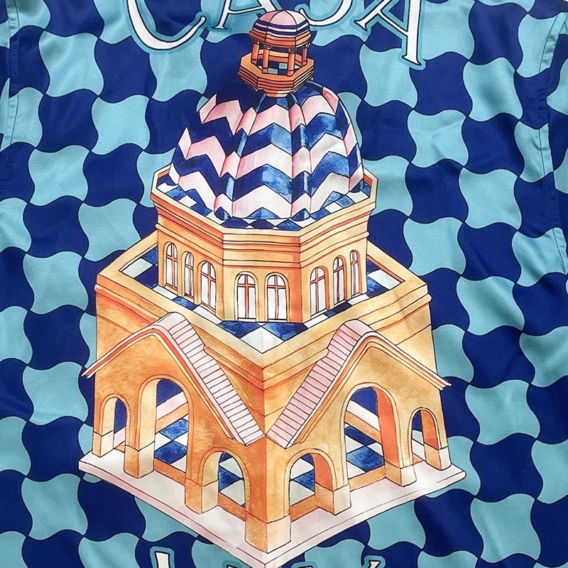 casablanca Di*m*nd-shaped castle, loose and trendy brand of short sleeves