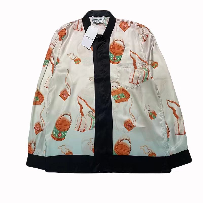 Casablanca Handbag long-sleeved shirt