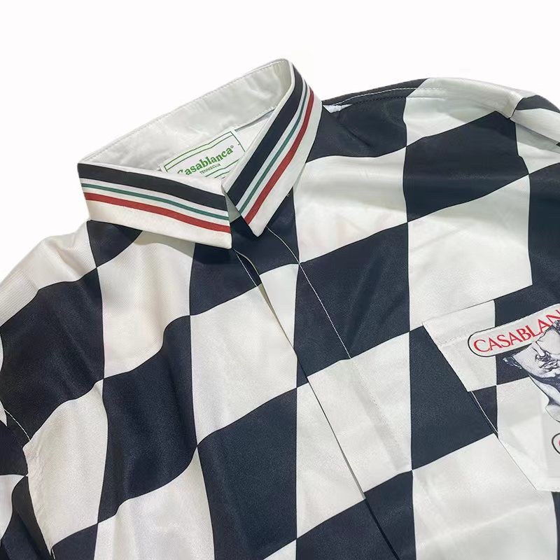 Casablanca Checkerboard shirt with long sleeves