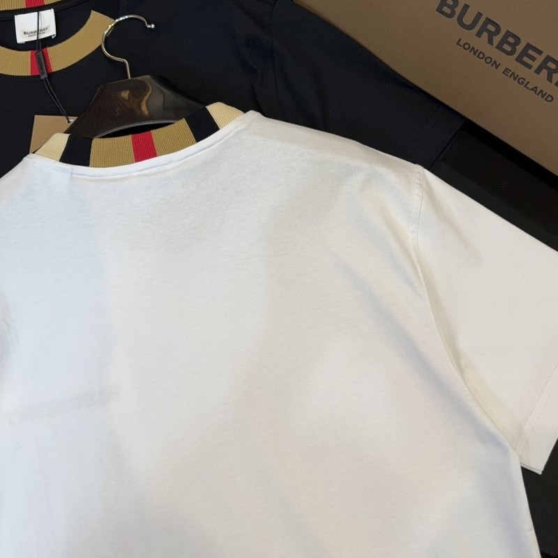 B**rry 2024ss latest logo embroidered cotton short-sleeved t-shirt