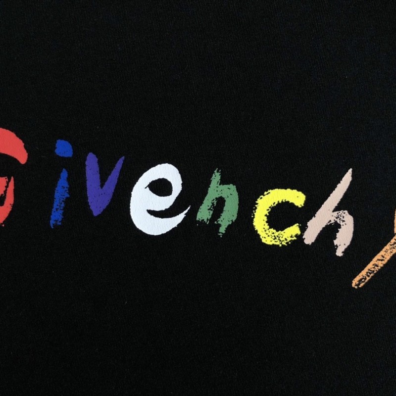 Givenchy  Colored hand-painted letters  t-shirt