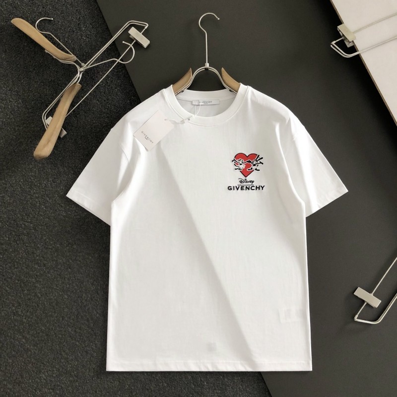 Givenchy Cartoon embroidery classic logo of love t-shirt