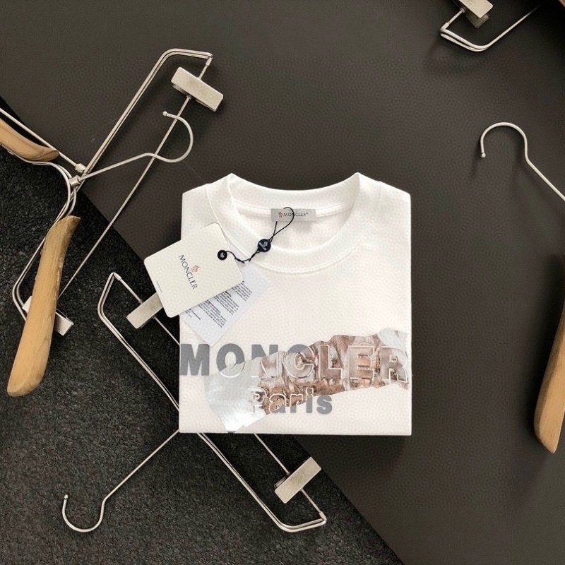 MONCLER Silver-plated with bright lettering-shirt