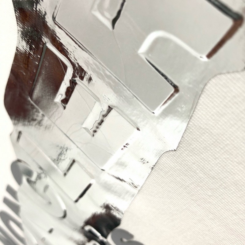 MONCLER Silver-plated with bright lettering-shirt