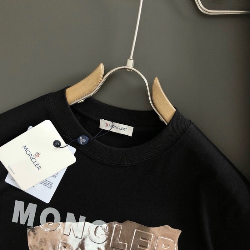 MONCLER Silver-plated with bright lettering-shirt