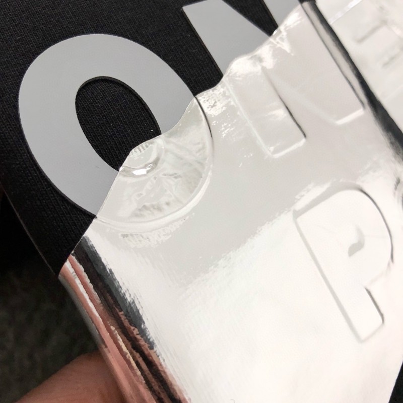 MONCLER Silver-plated with bright lettering-shirt