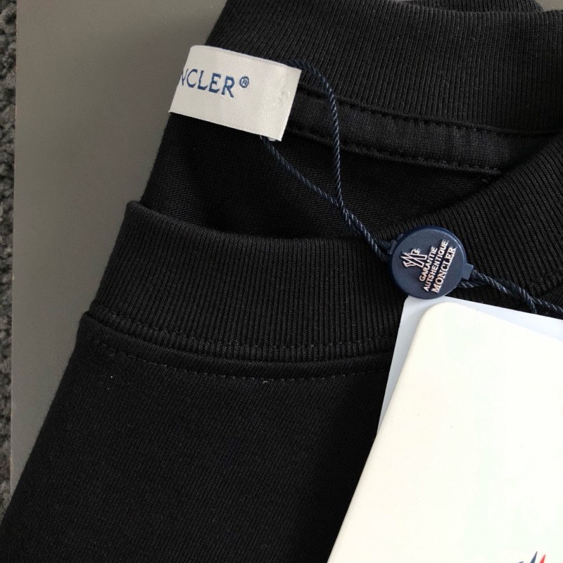 MONCLER Silver-plated with bright lettering-shirt