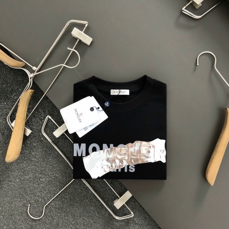 MONCLER Silver-plated with bright lettering-shirt