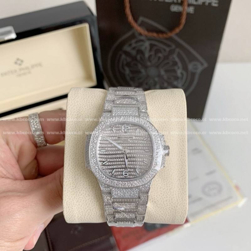 2024 P**ek Ph**ppe 7118 Women's Nautilus Full Diamond Limited Edition
